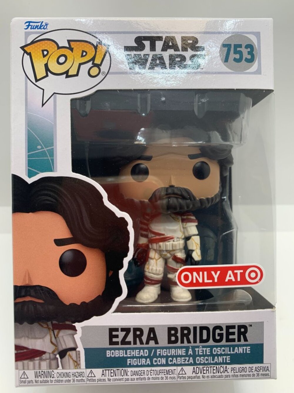 Funko Pop! Star Wars Ezra Bridger #753 Exclusive Bobblehead Target Edition Colle